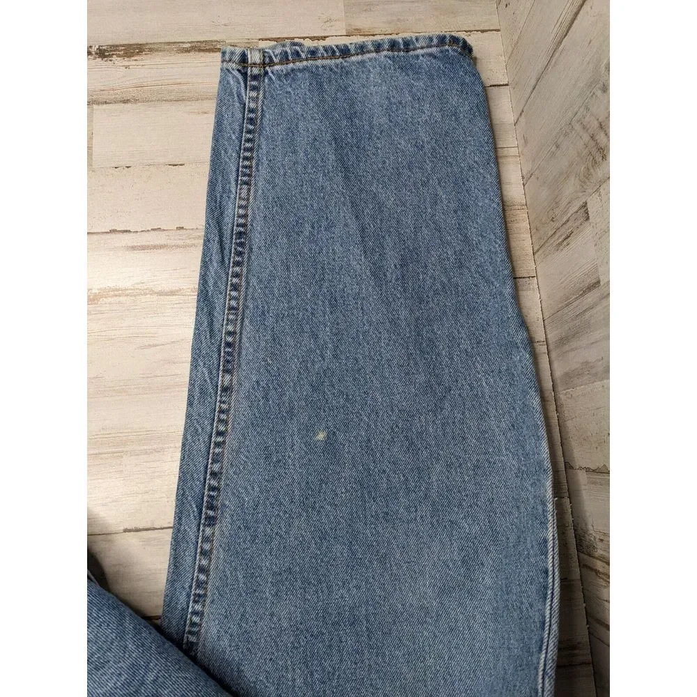 Vintage 1980-90s Levi's Blue Denim‎ White Tab #575 Made in USA 44x32 High Rise